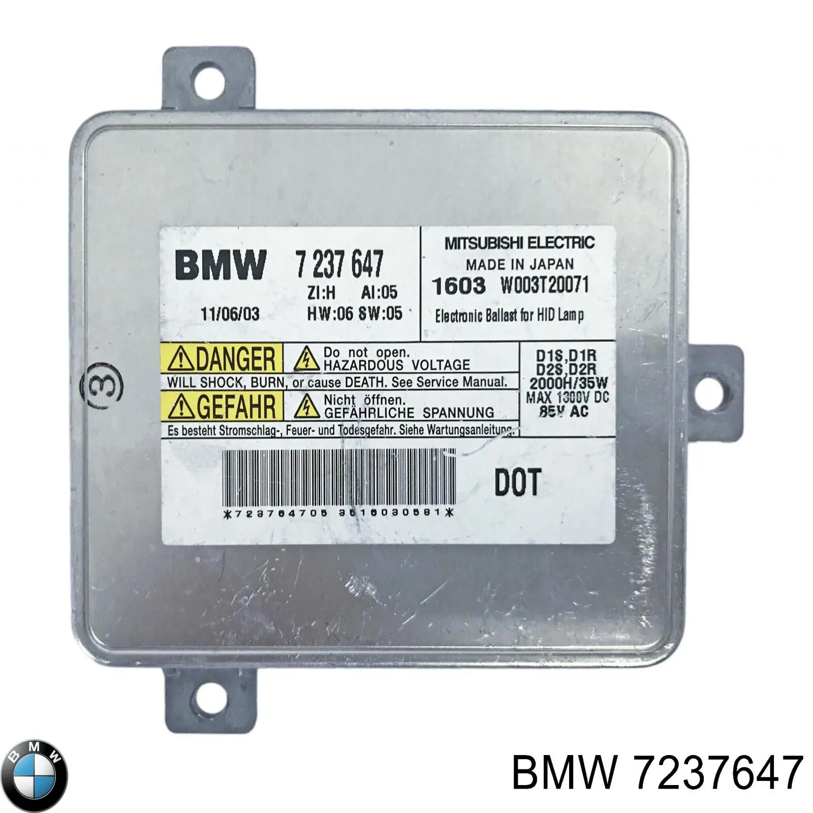 7237647 BMW Модуль управления биксеноном