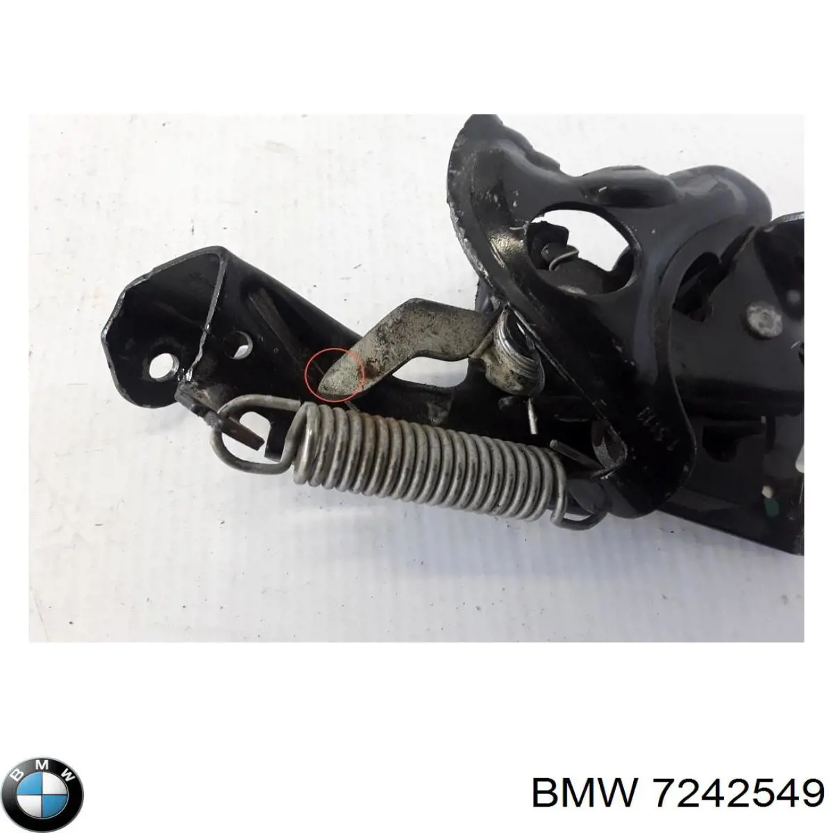 7242549 BMW Замок капота правый