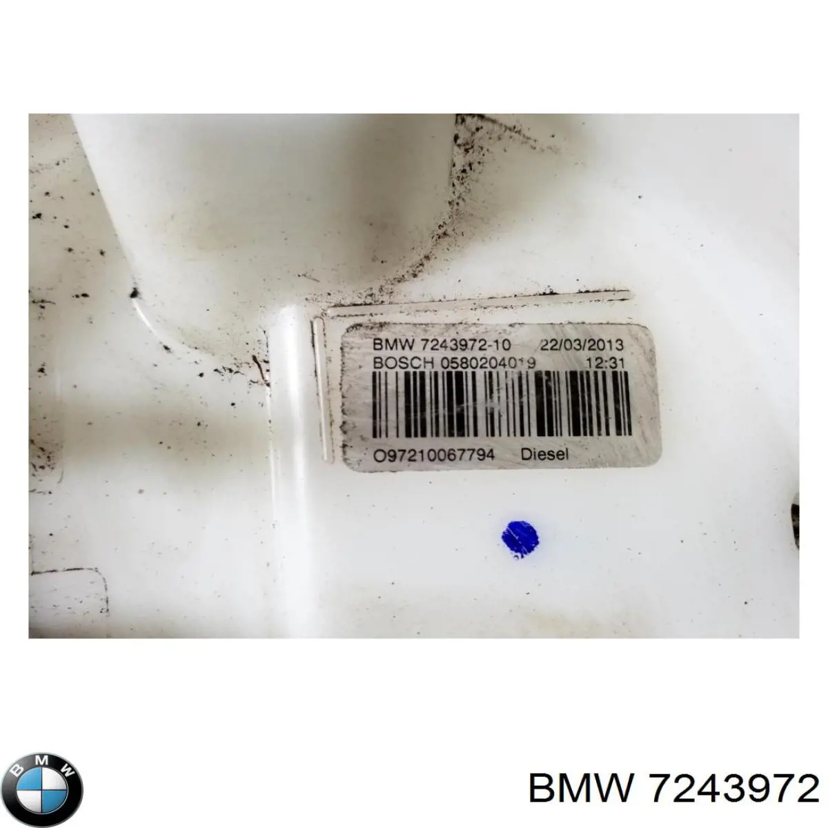 7243972 BMW módulo de bomba de combustível com sensor do nível de combustível