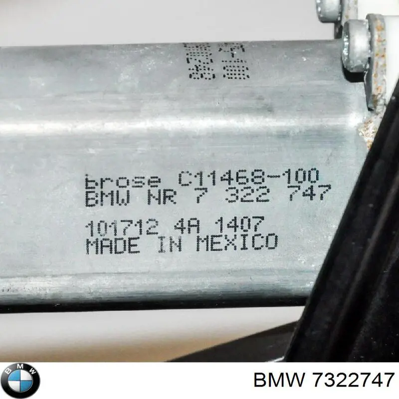 7322747 BMW мотор стеклоподъемника двери передней левой