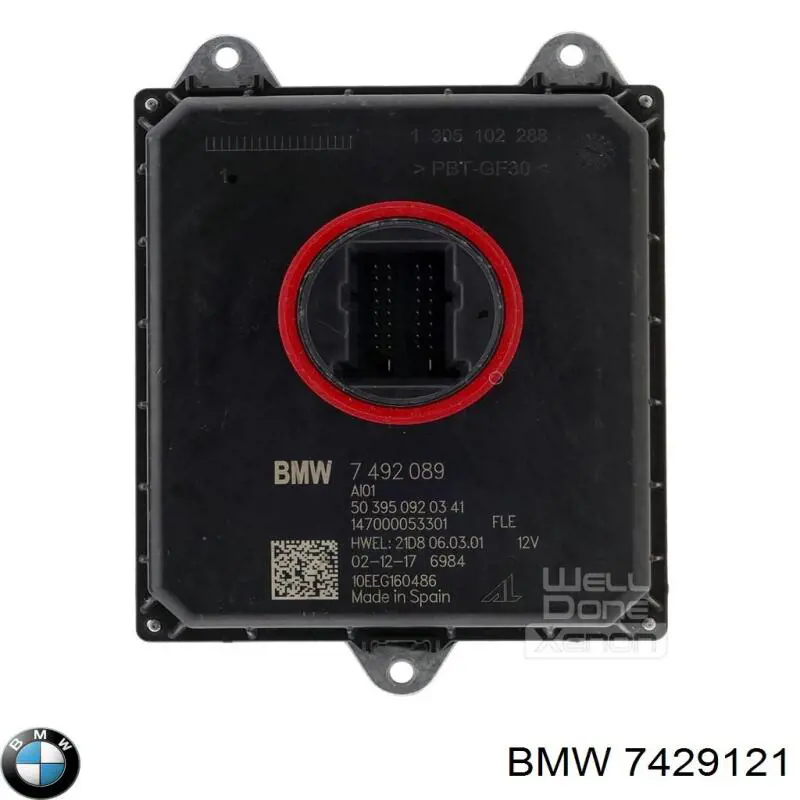 7429121 BMW Блок упавления автосветом