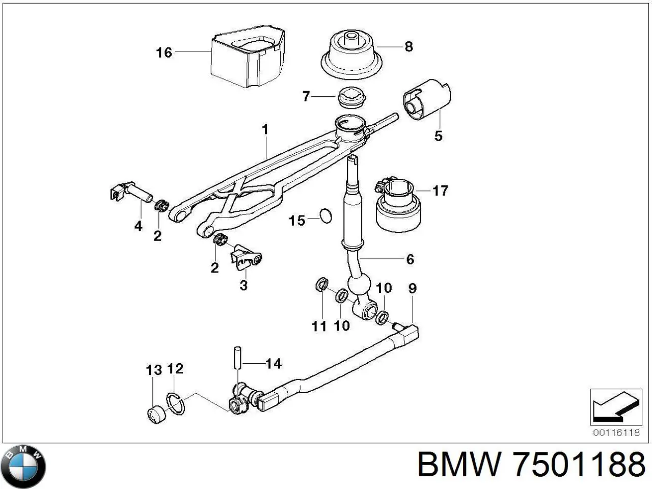 Купить 25117501188 BMW 