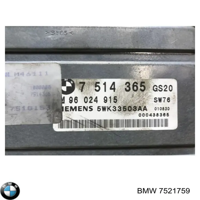 7521759 BMW 