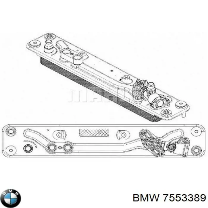 Купить 7553389 BMW Радиатор охлаждения АКПП