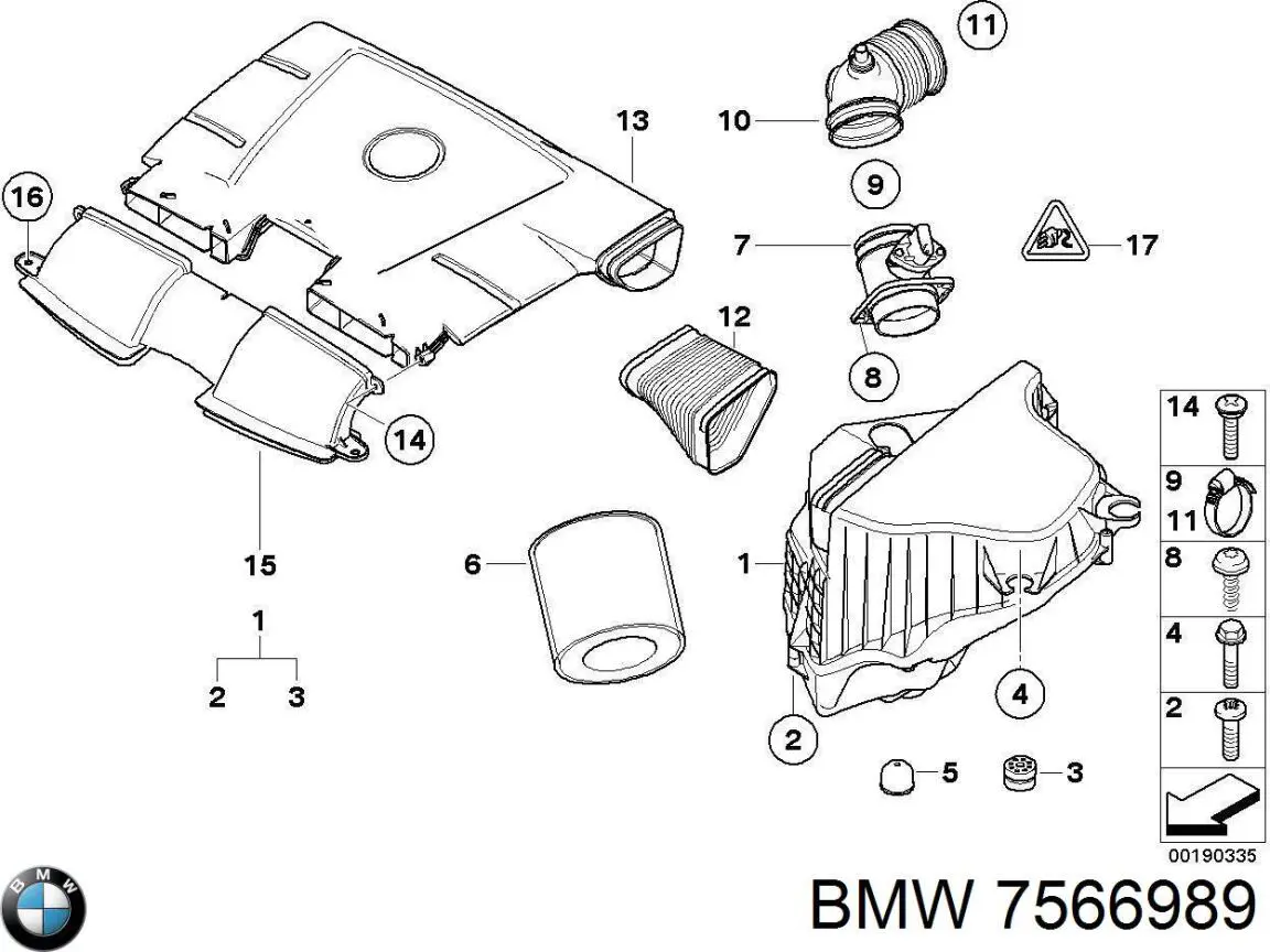 Расходомер воздуха BMW 7566989