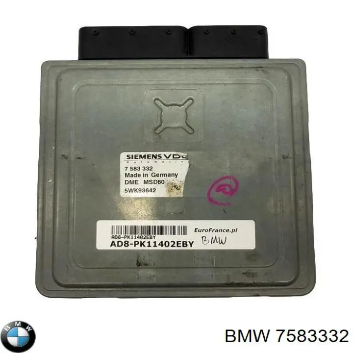 Блок управления двигателем 7578020 BMW