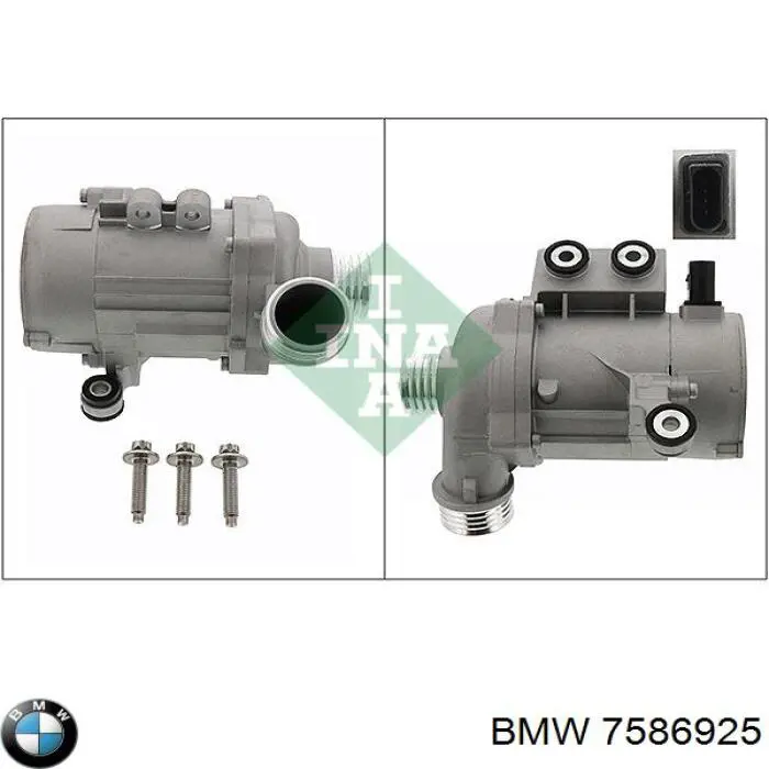 7586925 BMW помпа водяная (насос охлаждения, дополнительный электрический)