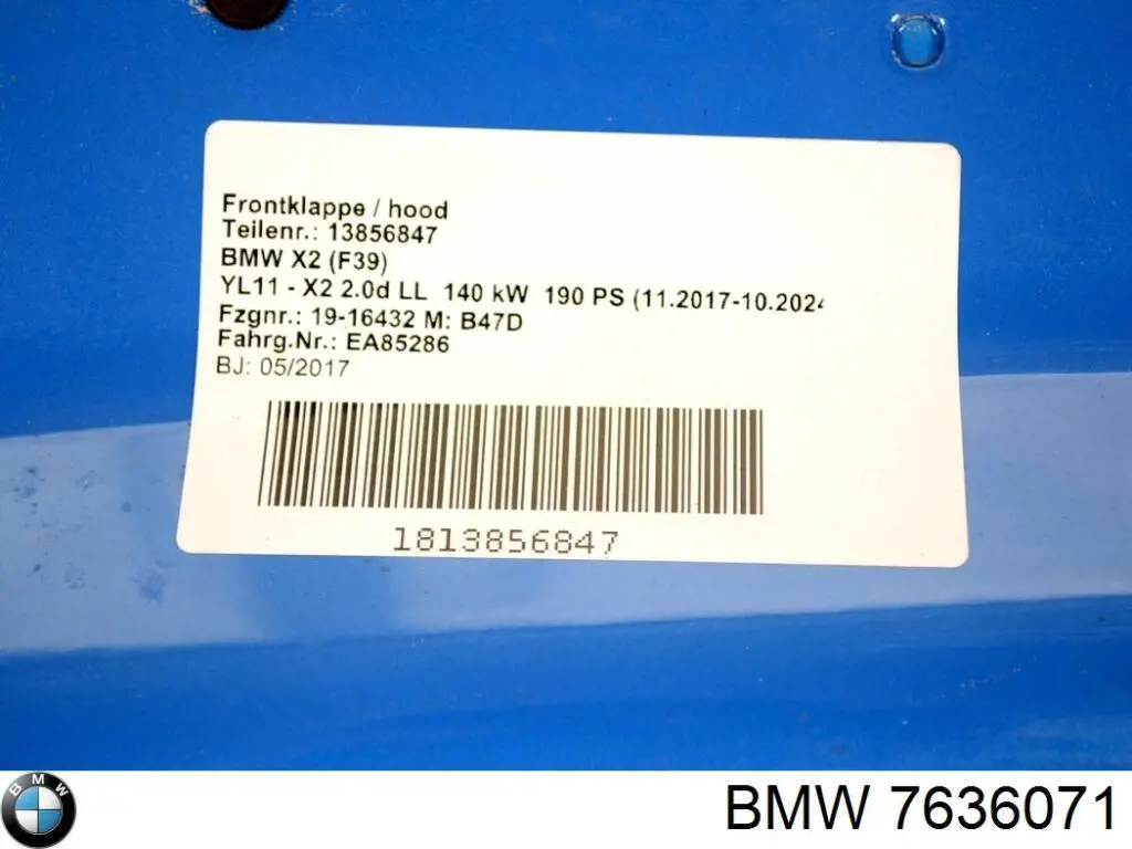 7636071 BMW 