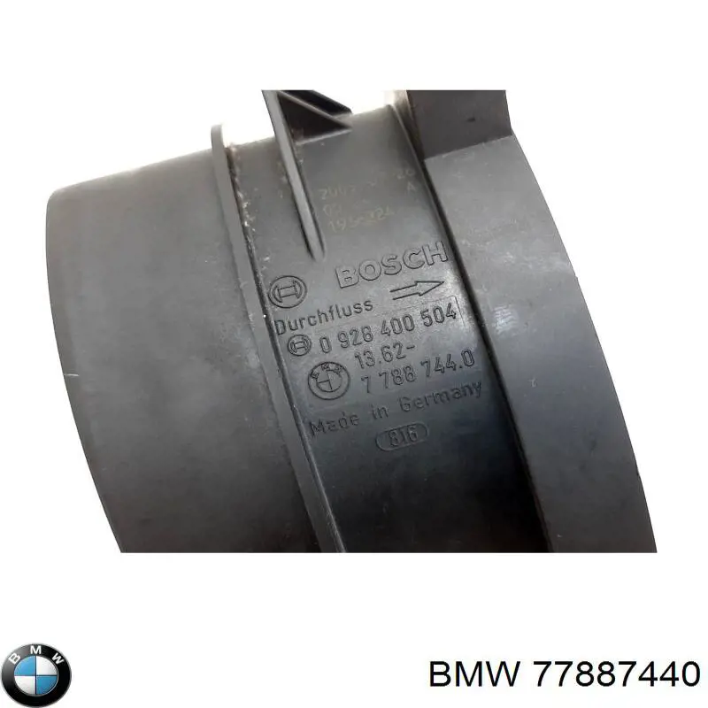 77887440 BMW sensor de fluxo (consumo de ar, medidor de consumo M.A.F. - (Mass Airflow))