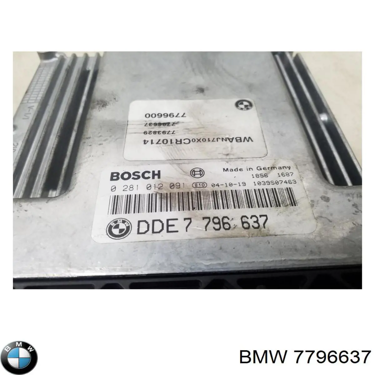 Блок управления двигателем 7796637 BMW