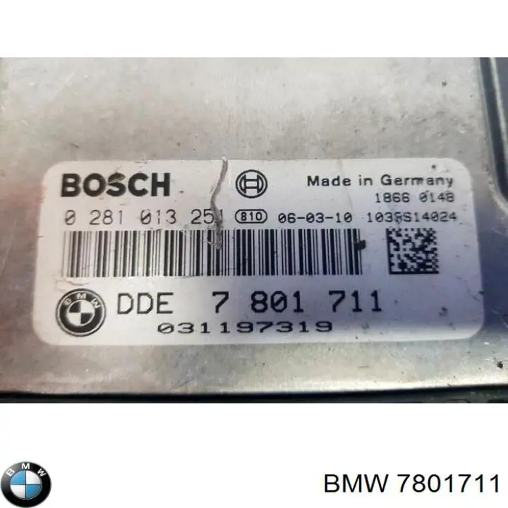 Блок управления двигателем 7801711 BMW