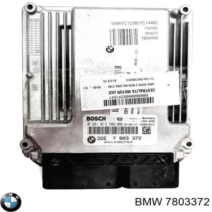 Блок управления двигателем 7803372 BMW
