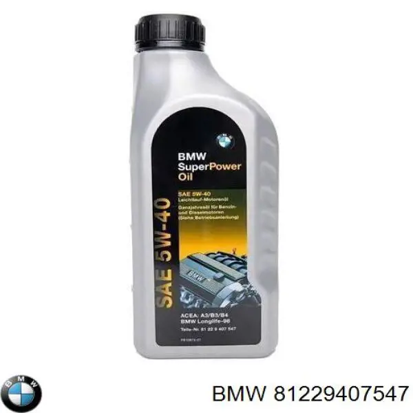 Моторное масло BMW Super Power 5W-40 Синтетическое 1л (81229407547)