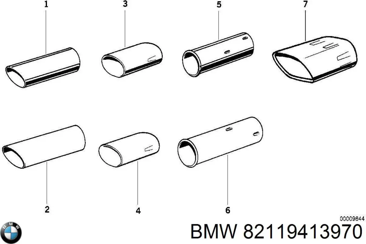 Выхлоп задний BMW 82119413970 цена, от 73.05 USD