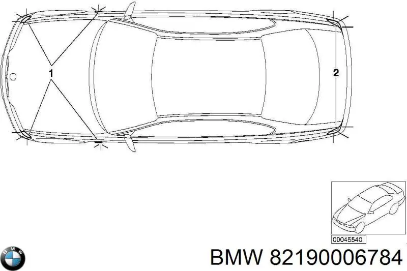 Фонарь задний (TUNING), комплект из 2 шт. BMW 82190006784