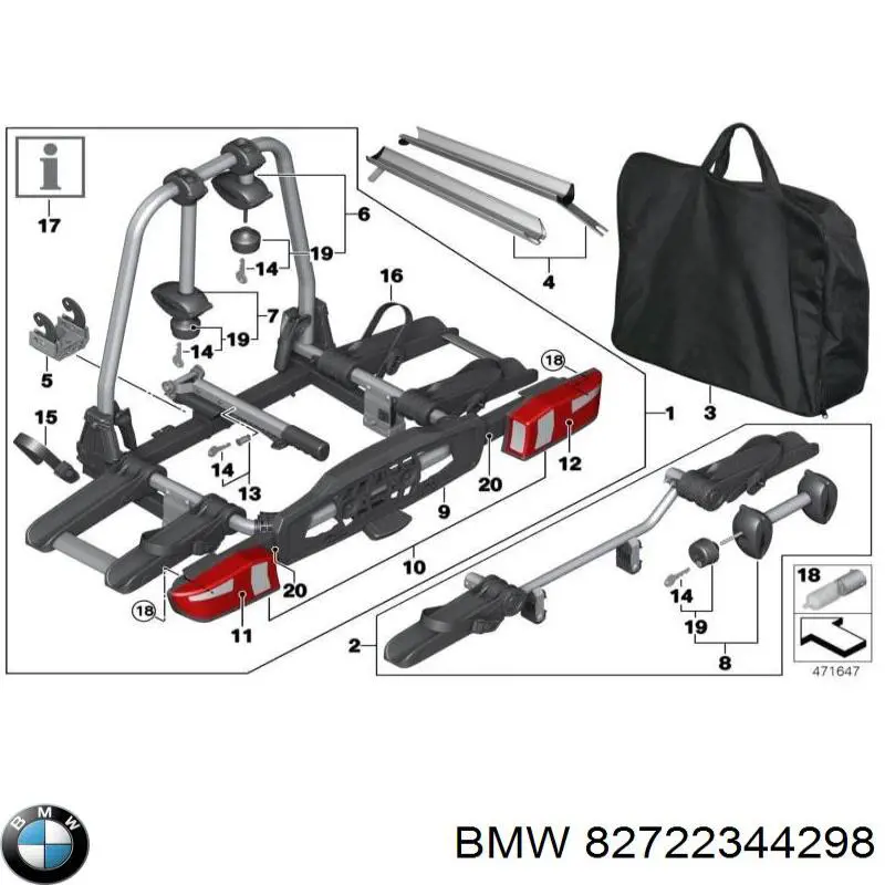 Купить 82722344298 BMW 
