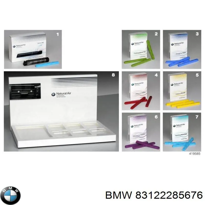 Парфюмированные листочки BMW 83122285676
