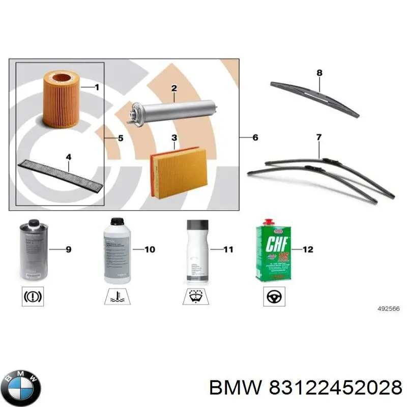 Очиститель стекол ароматизированный BMW 83122452028 цена, от 6.81 USD