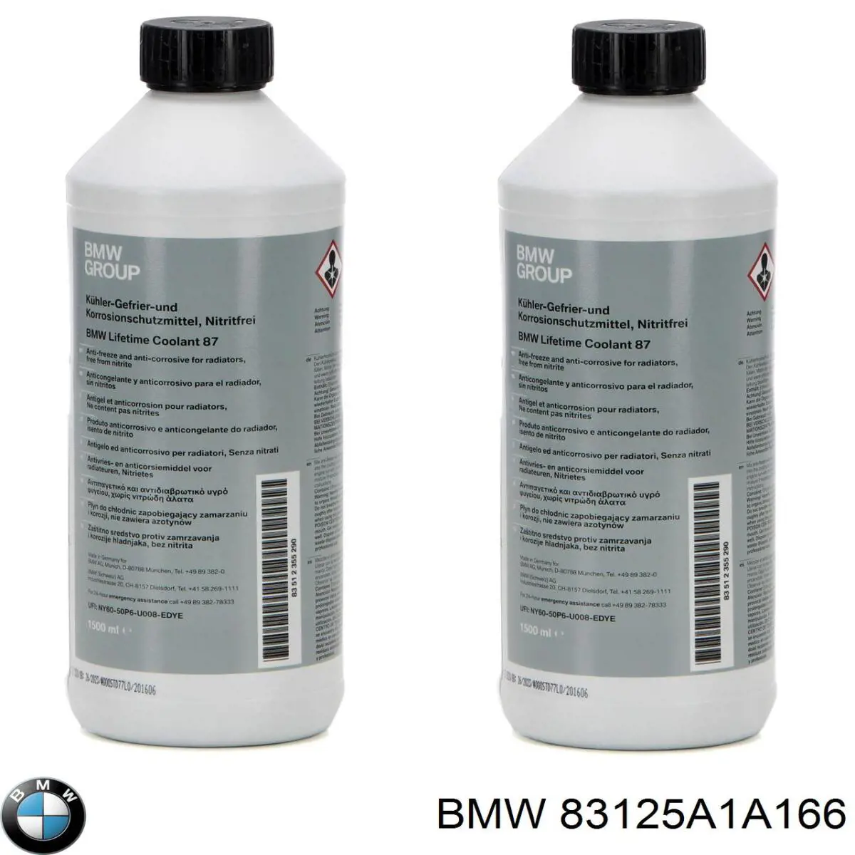 83125A1A166 BMW Жидкость зимняя для омывателя стекла концентрат