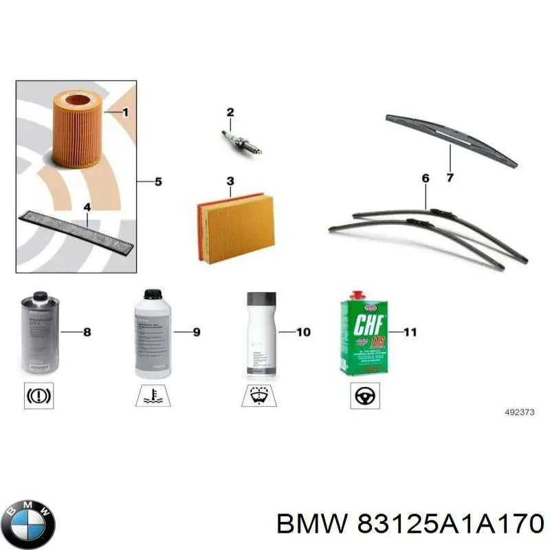 Очиститель стекол BMW 83125A1A170