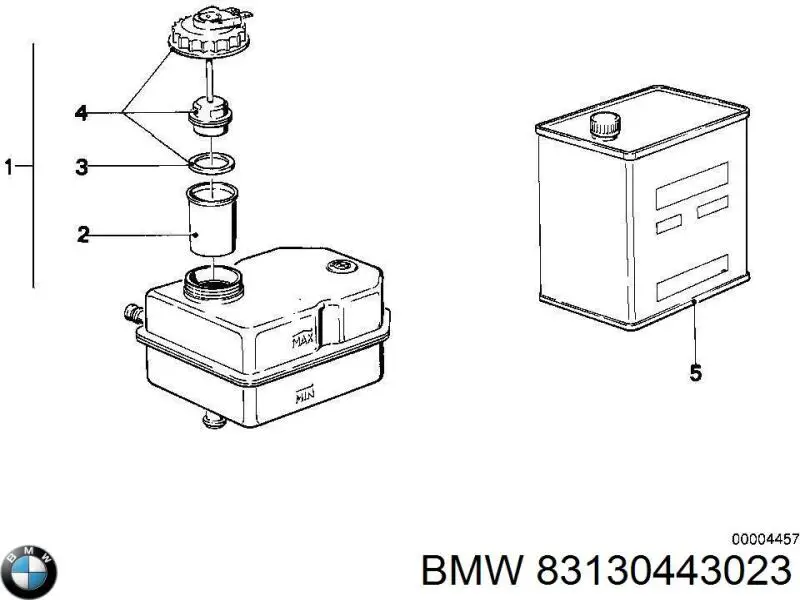 Жидкость тормозная BMW BRAKE FLUID DOT 4 0.25 л (83130443023)