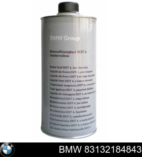 Жидкость тормозная BMW BRAKE FLUID DOT 4 1 л (83132184843)