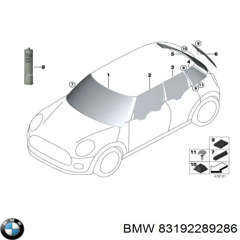 Купить 83190444144 BMW 