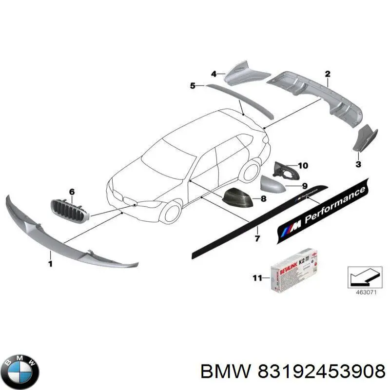Купить 83190413384 BMW 