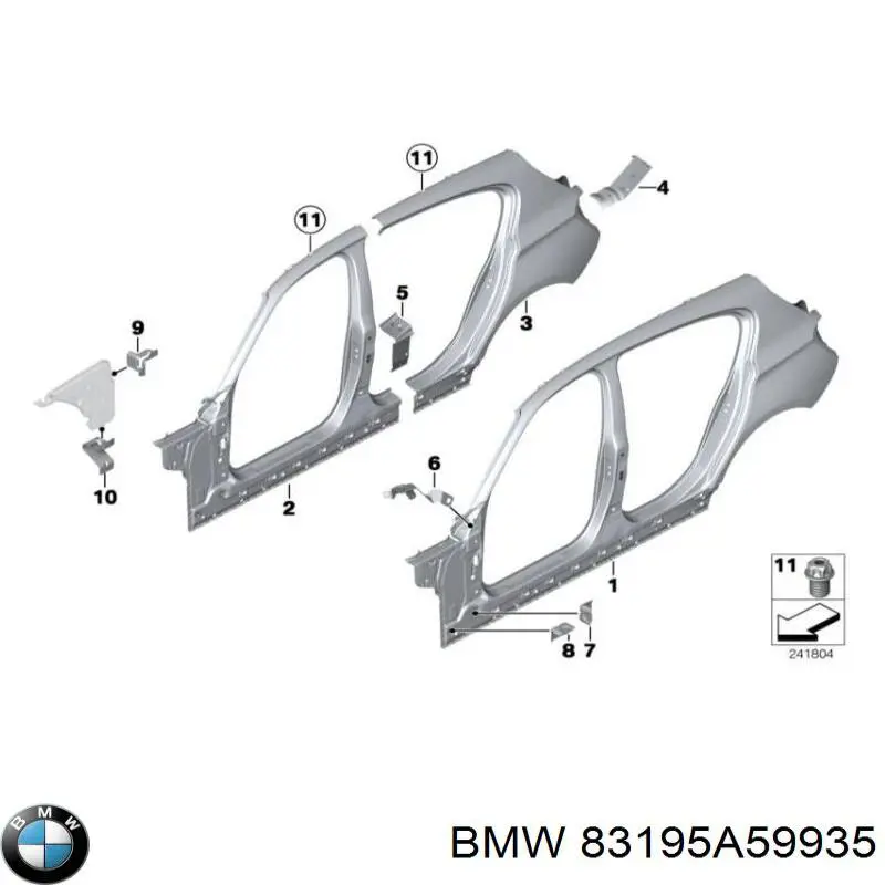  BMW 83195A59935 цена, от 247.68 USD