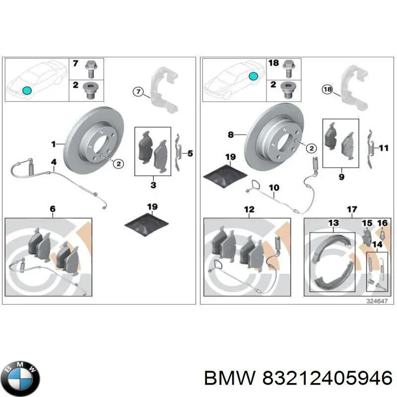 Купить 83212405946 BMW 