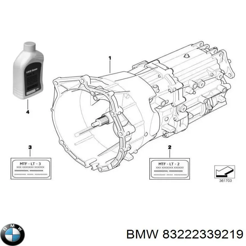 Масло в коробку BMW 83222339219
