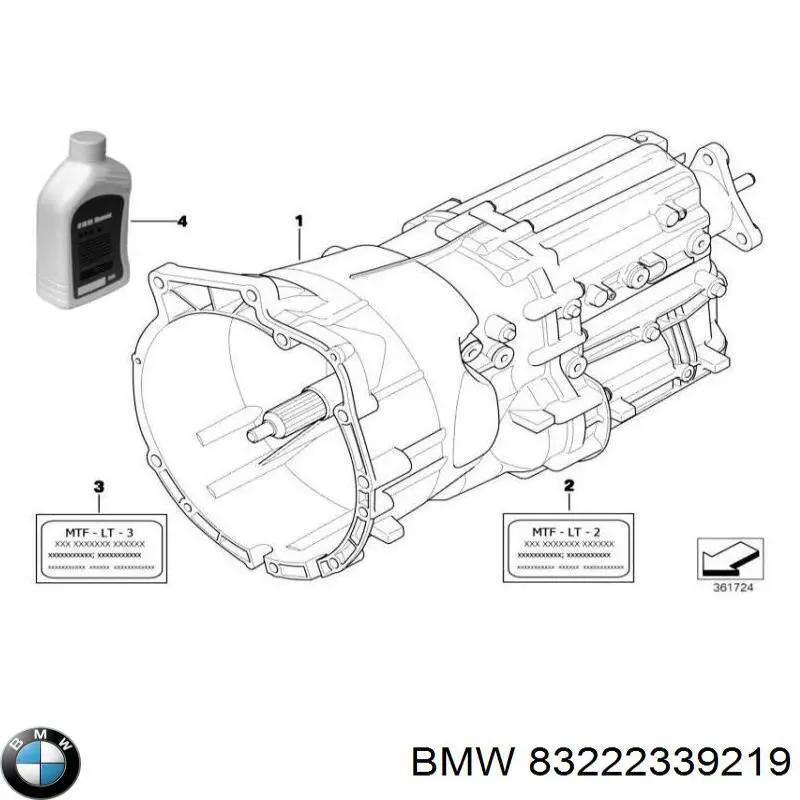 83222339219 BMW Масло в коробку передач