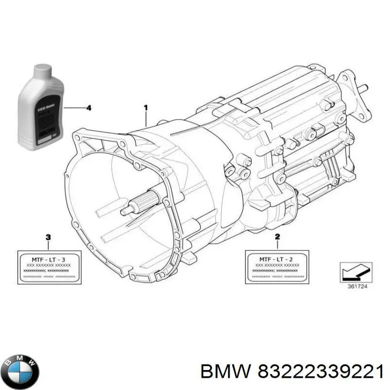83222339221 BMW Масло в коробку передач