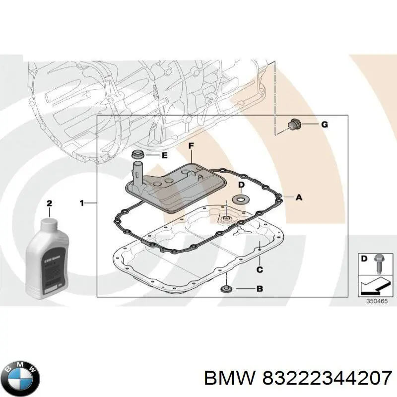 Масло трансмиссионное BMW 83222344207 цена, от 28.83 USD