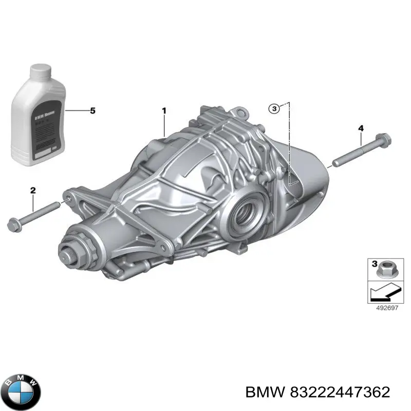 Масло трансмиссионное BMW 83222447362 цена, от 74.21 USD