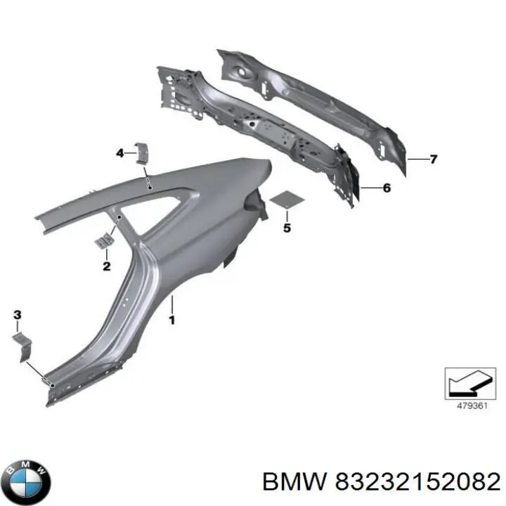 Купить 83232152082 BMW 