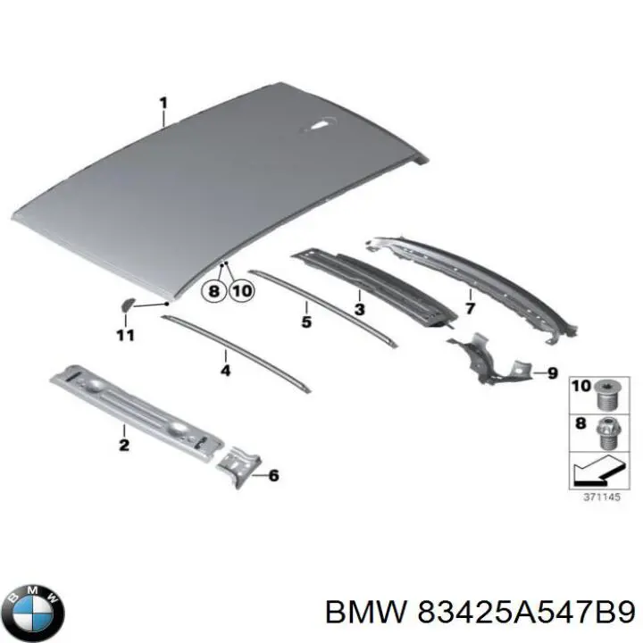 83425A547B9 BMW Герметик синий, уксусный