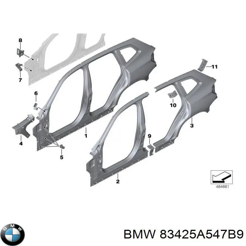 83425A547B9 BMW Герметик синий, уксусный