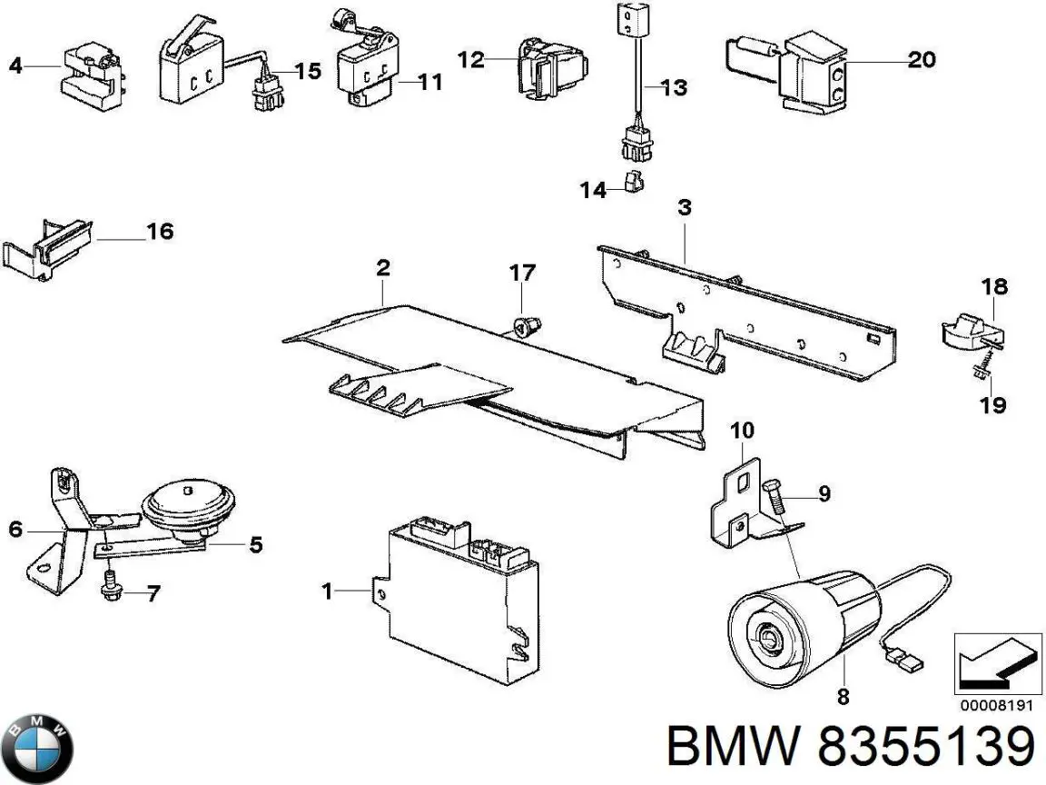  BMW 8355140 цена, от 11.11 USD