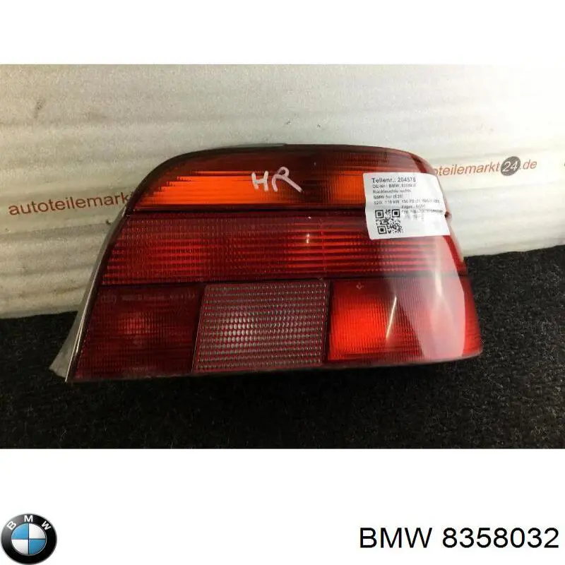 8358032 BMW lanterna traseira direita