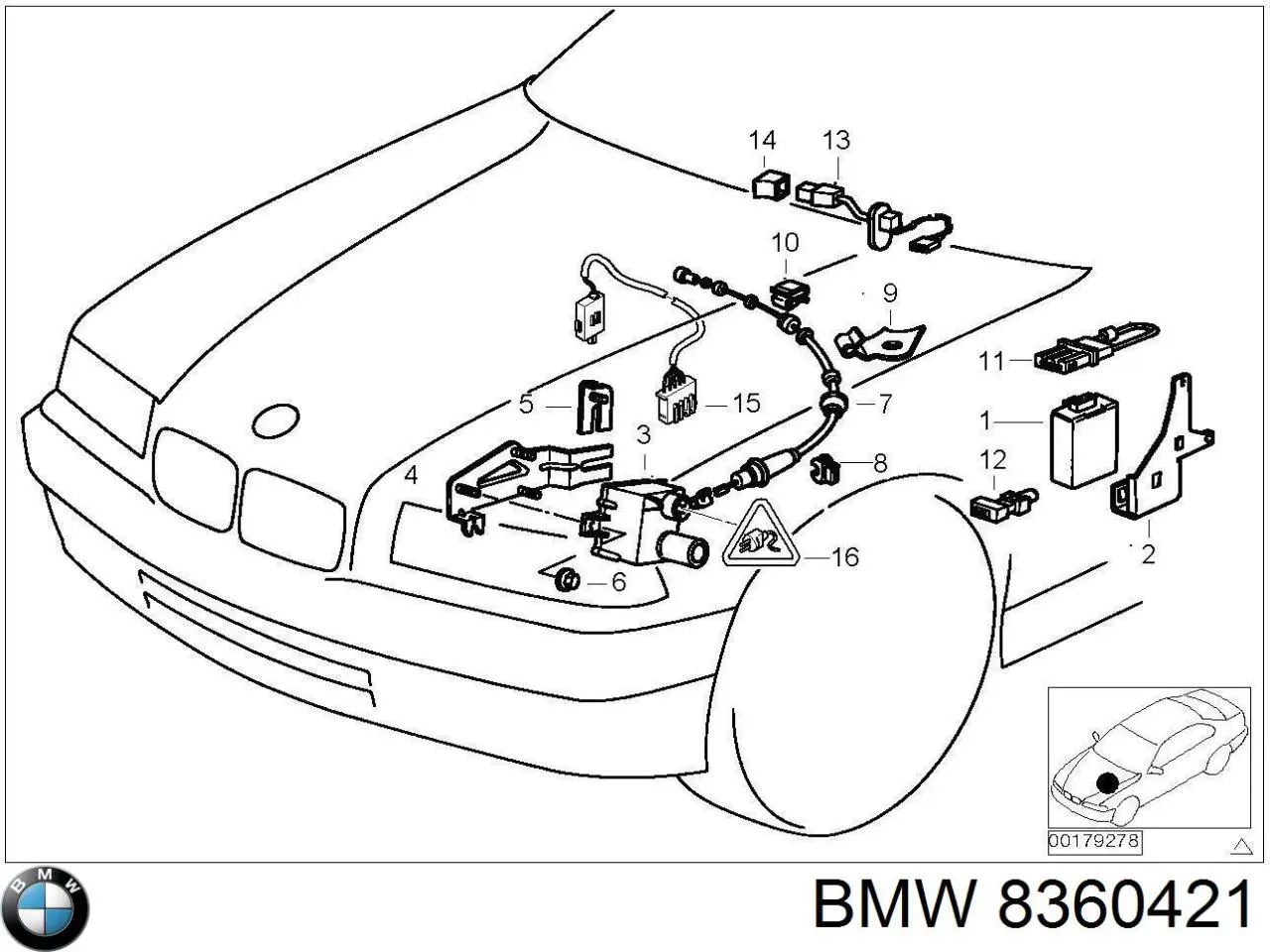 Лягушка BMW 8360421 цена, от 4.40 USD