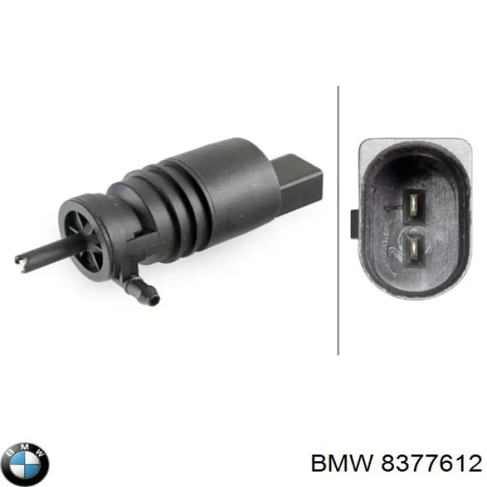 8377612 BMW насос-мотор омывателя стекла переднего