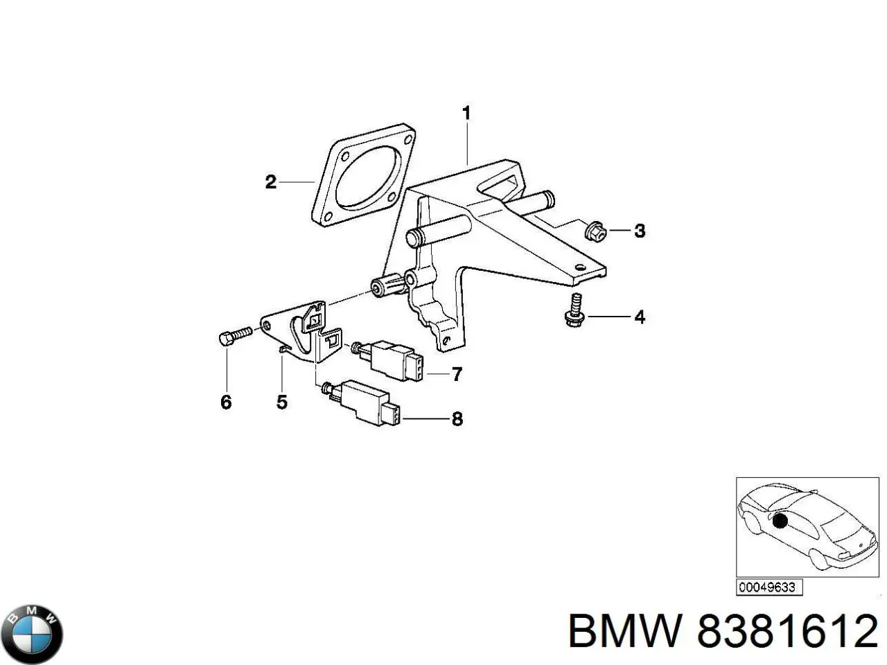 Купить 61318381612 BMW 