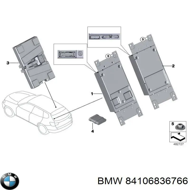  BMW 84106836766 цена, от 808.57 USD
