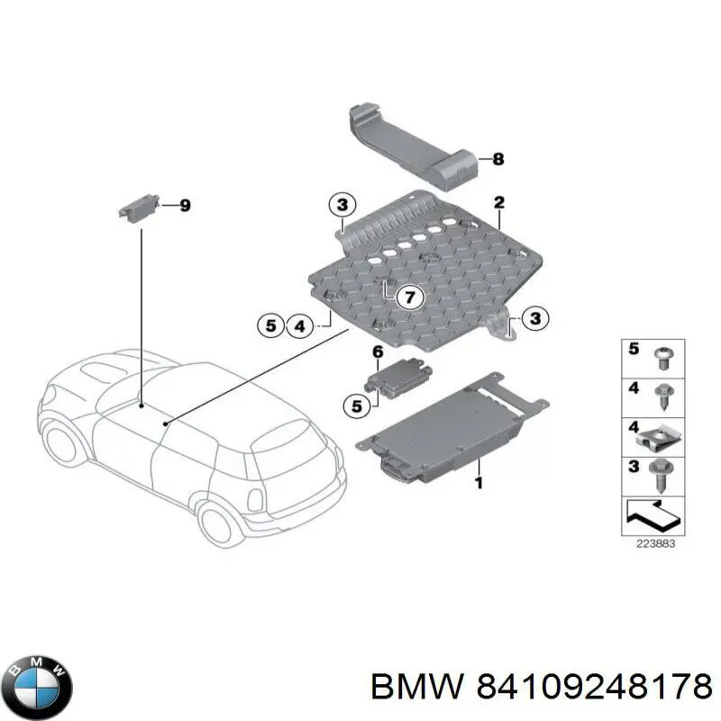 Купить 84109248178 BMW Блок управления мультимедийный
