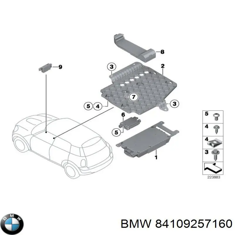 Блок управления мультимедийный BMW 84109257160 цена, от 190.04 USD
