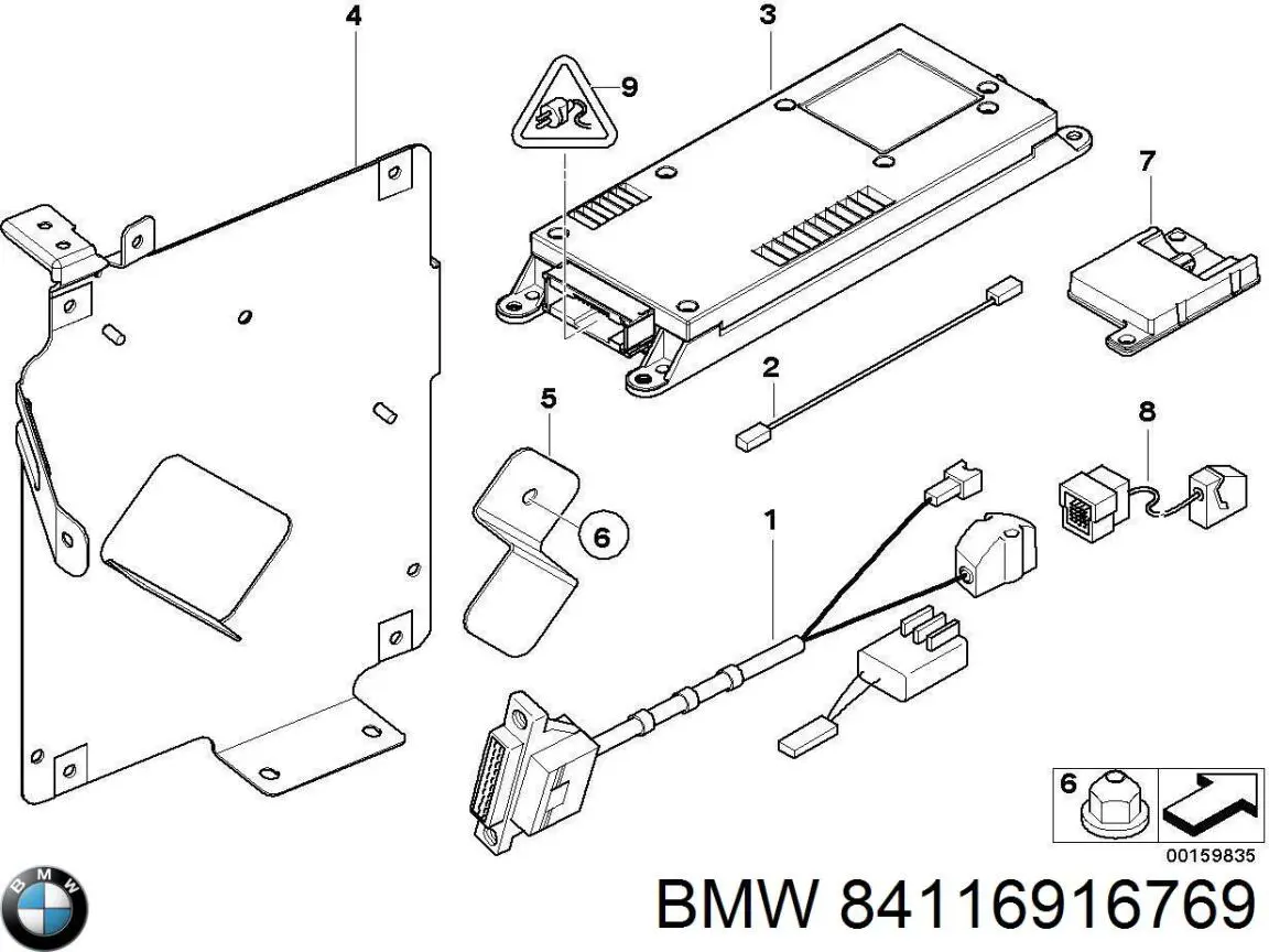 Блок управления телефоном на BMW 7 (E38) купить.