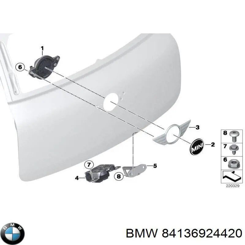  BMW 84136924420 цена, от 11.29 USD