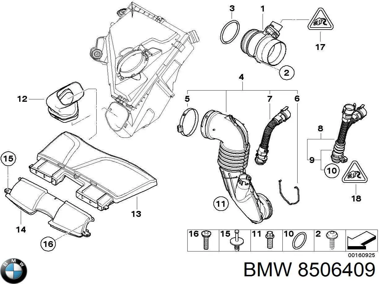Купить 8506409 BMW Воздухомер