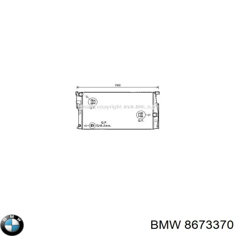 Радиатор 8673370 BMW